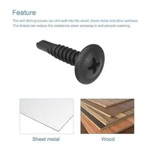 uxcell Tornillos autorroscantes de cabeza Phillips 8_3