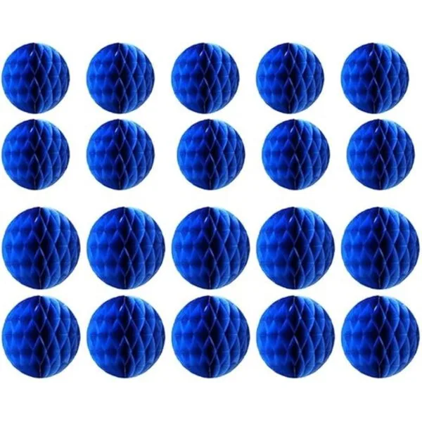 20 bolas de flores de panal de abeja bolas de papel para_1