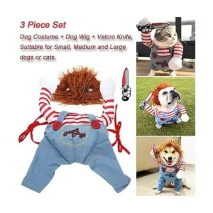 Disfraz de muñeca mortal para mascotas disfraz novedoso_3