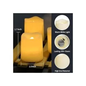 SHYMERY Velas votivas sin llama velas falsas eléctricas_4