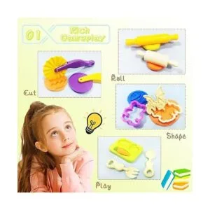 Juegos de herramientas de masa para niños 45 piezas de_2