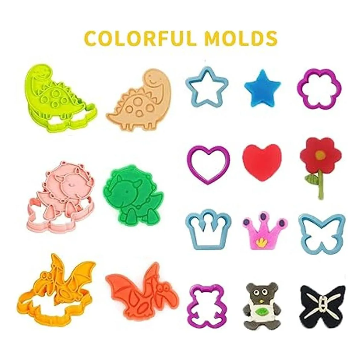 Juegos de herramientas de masa para niños 45 piezas de_3