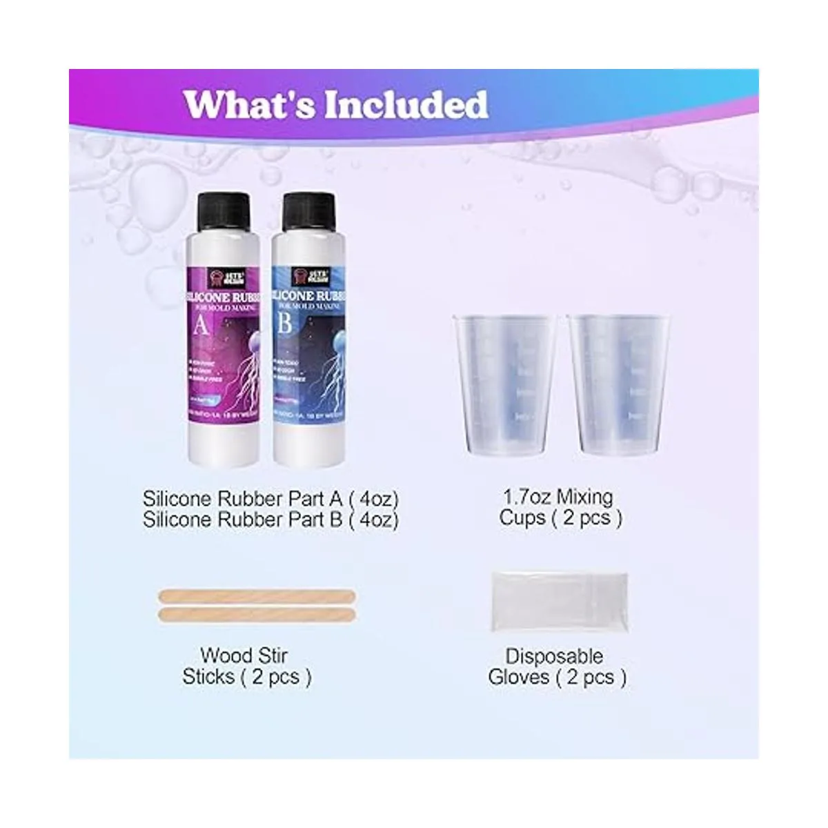 LETS RESIN Kit de prueba de moldes de silicona de 8_2