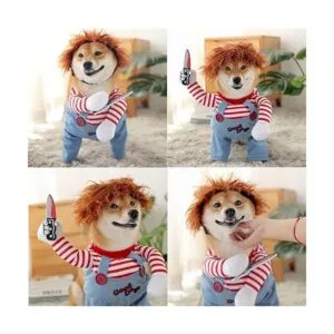 Disfraz de muñeca mortal para mascotas disfraz novedoso_5