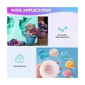 LETS RESIN Kit de prueba de moldes de silicona de 8_5