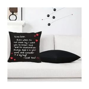 Regalo para hermanas de hermana funda de almohada con_5