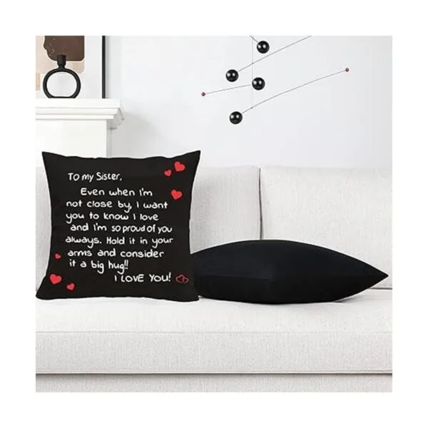 Regalo para hermanas de hermana funda de almohada con_5