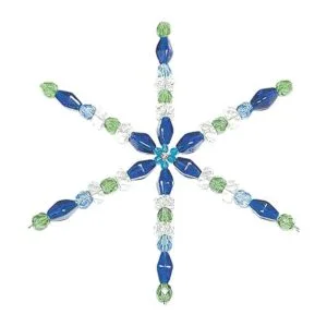 The Beadsmith Copo de nieve de alambre 6 pulgadas 0.031_6