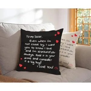 Regalo para hermanas de hermana funda de almohada con_6