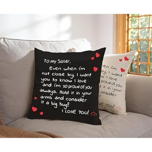 Regalo para hermanas de hermana funda de almohada con_6
