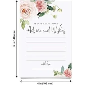 Bliss Collections Tarjetas de consejos y deseos flores_3