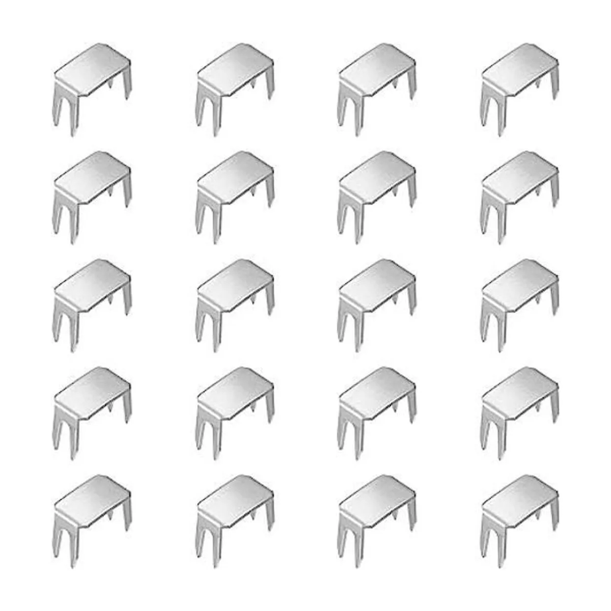 uxcell 20 tapones de cremallera 10 topes superiores e_1