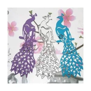 Troqueles de corte de metal de pavo real para hacer_4