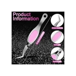 6 pinzas de acero inoxidable de agarre suave pinzas de_2