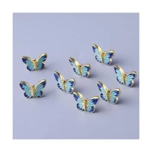 SYBKED 20 piezas Cloisonne Creativity Butterfly Beads Mini_3