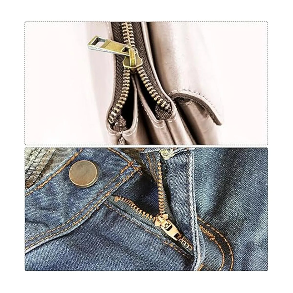 uxcell 20 tapones de cremallera 10 topes superiores e_6