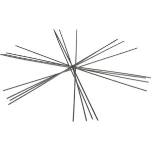 The Beadsmith Copo de nieve de alambre 6 pulgadas 0.031_2