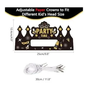 24 sombreros de corona para fiesta de Año Nuevo 2022 para_2