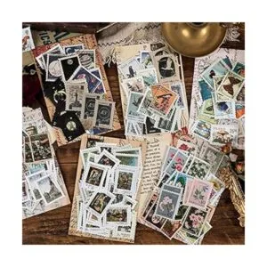 Paquete de sellos de franqueo vintage calcomanías_3