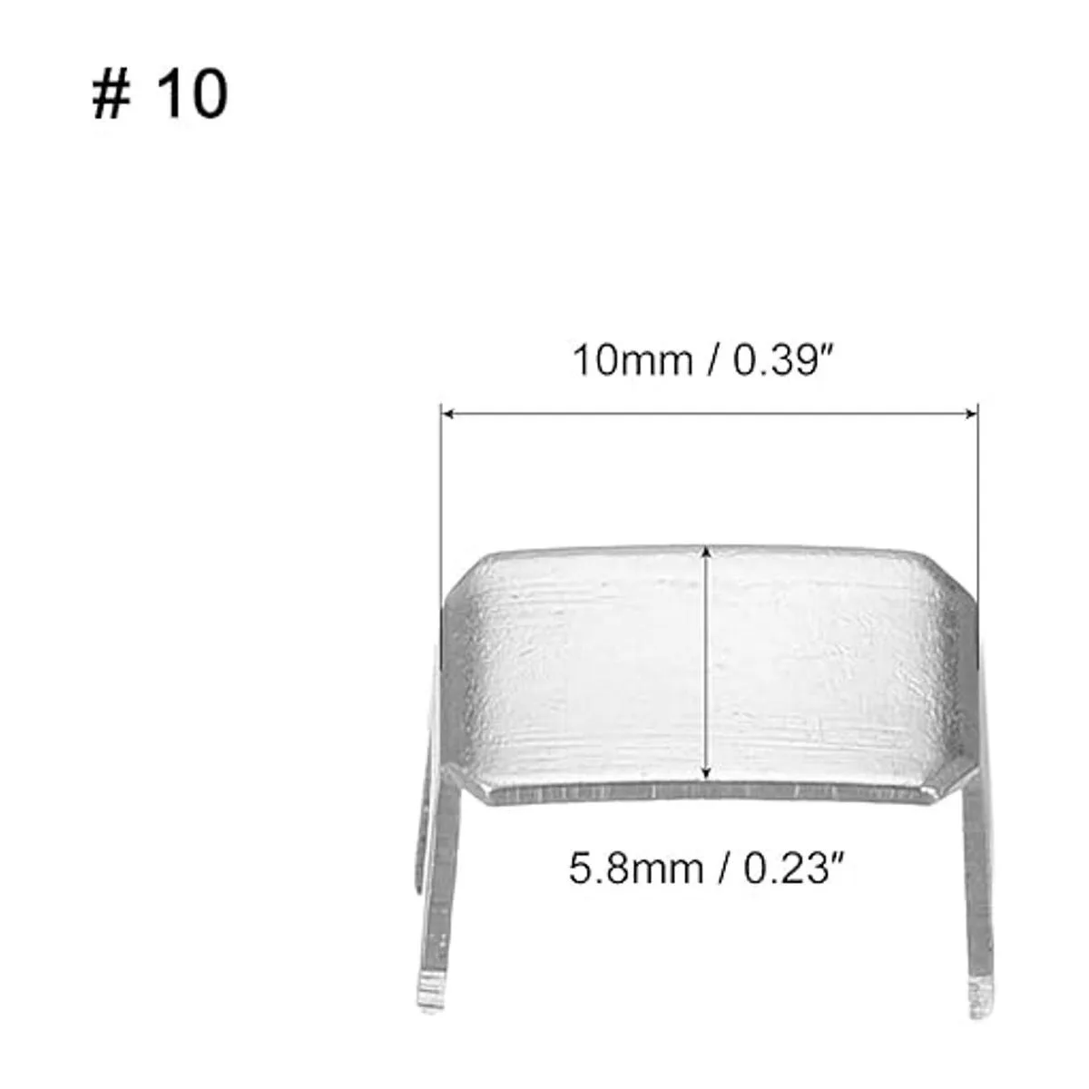 uxcell 20 tapones de cremallera 10 topes superiores e_2