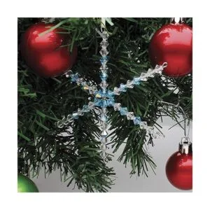 The Beadsmith Copo de nieve de alambre 6 pulgadas 0.031_5