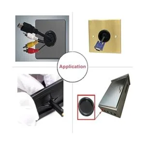 Kit de ojales de goma negra 52 piezas de tapón de goma_7