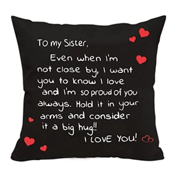 Regalo para hermanas de hermana funda de almohada con_1