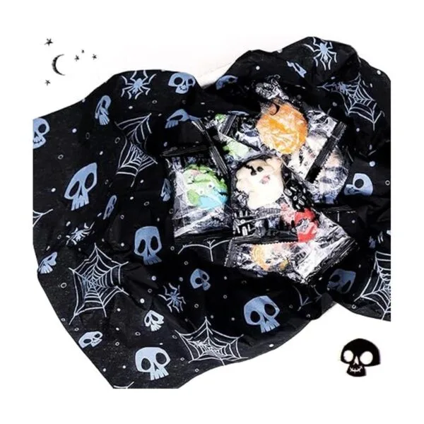 30 hojas de papel de seda negro de Halloween a granel 20_6