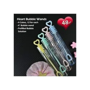 GIFTEXPRESS 48 varitas de burbujas en forma de corazón_4