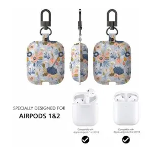 wenew Funda de cuero para AirPods 1 y AirPods 2 con cierre_4