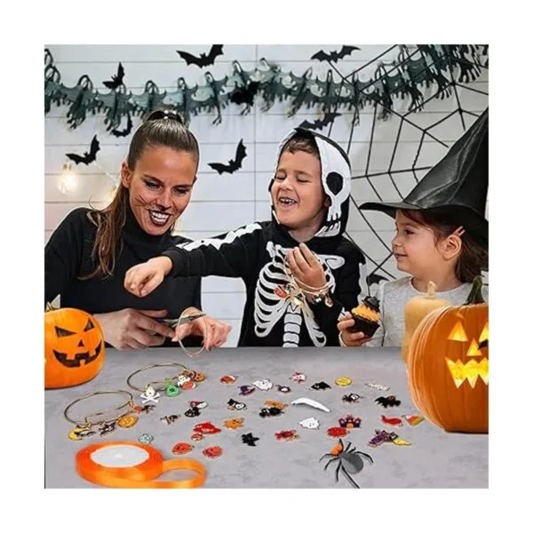 SANNIX 110 dijes de Halloween esmaltados dorados para_5