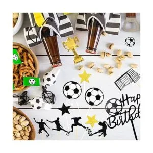 28 piezas de decoración de pastel de fútbol para futbol_4