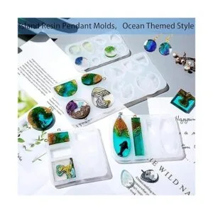ZQYSING Moldes colgantes de resina de isla moldes de_2