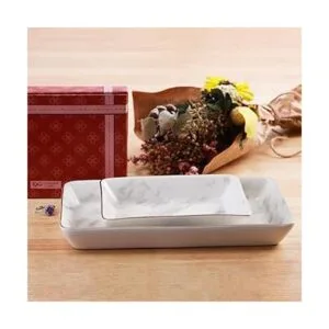 PUDDING CABIN Plato de joyería de mármol paquete de 2_7