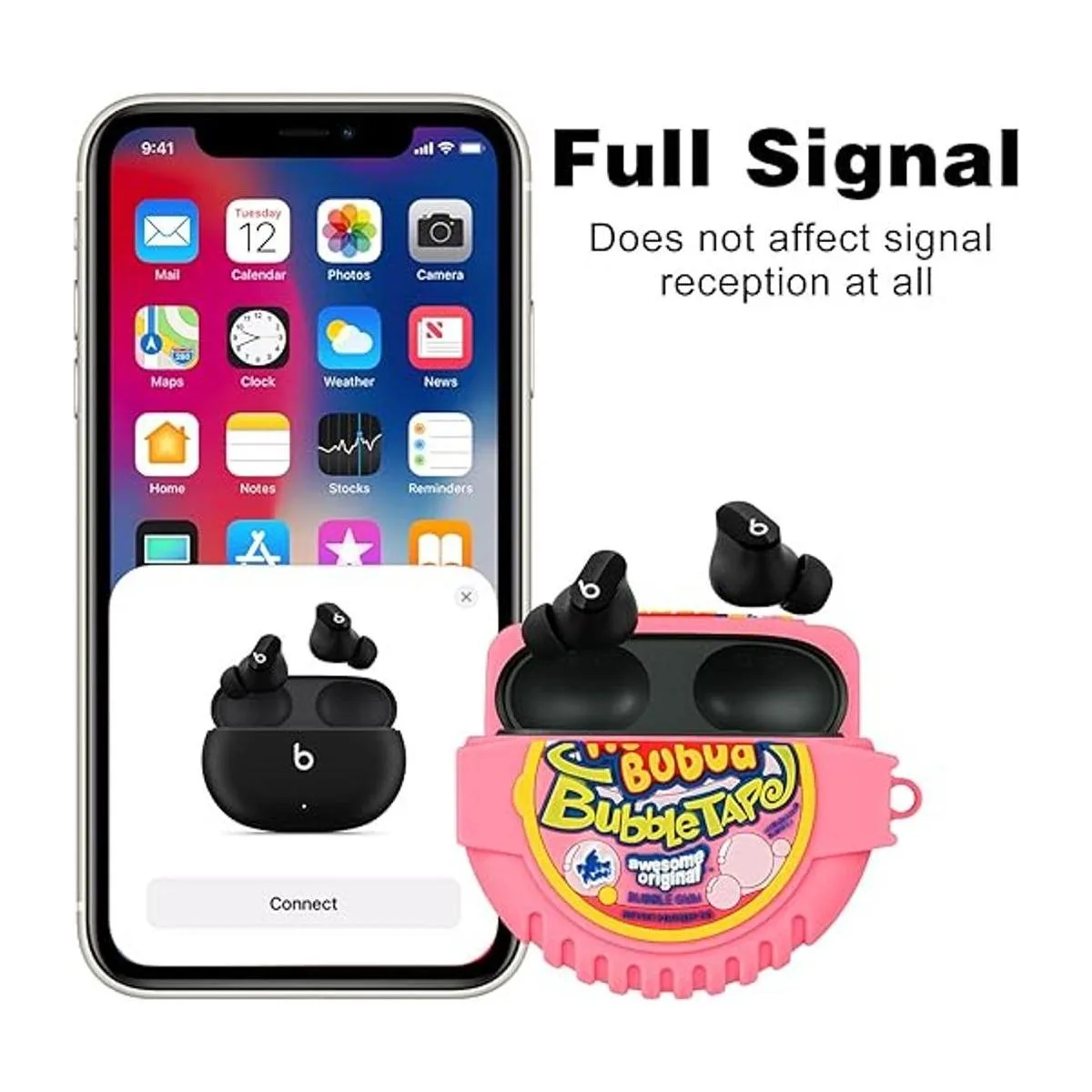 Jowhep Funda para Beats Studio Buds divertida y única_5