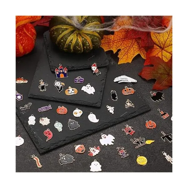 SANNIX 110 dijes de Halloween esmaltados dorados para_2
