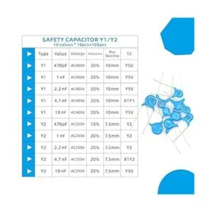 KOKISO Condensador de seguridad de cerámica DIP Y1 400 V_3