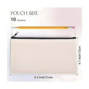 Cruleen Paquete de 10 bolsas en blanco para manualidades_2