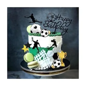 28 piezas de decoración de pastel de fútbol para futbol_6
