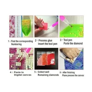 Kit de pintura de diamantes 5D para la playa por números_4