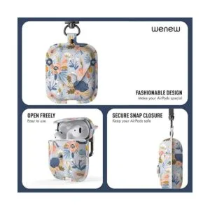 wenew Funda de cuero para AirPods 1 y AirPods 2 con cierre_2