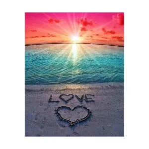 Kit de pintura de diamantes 5D para la playa por números_1