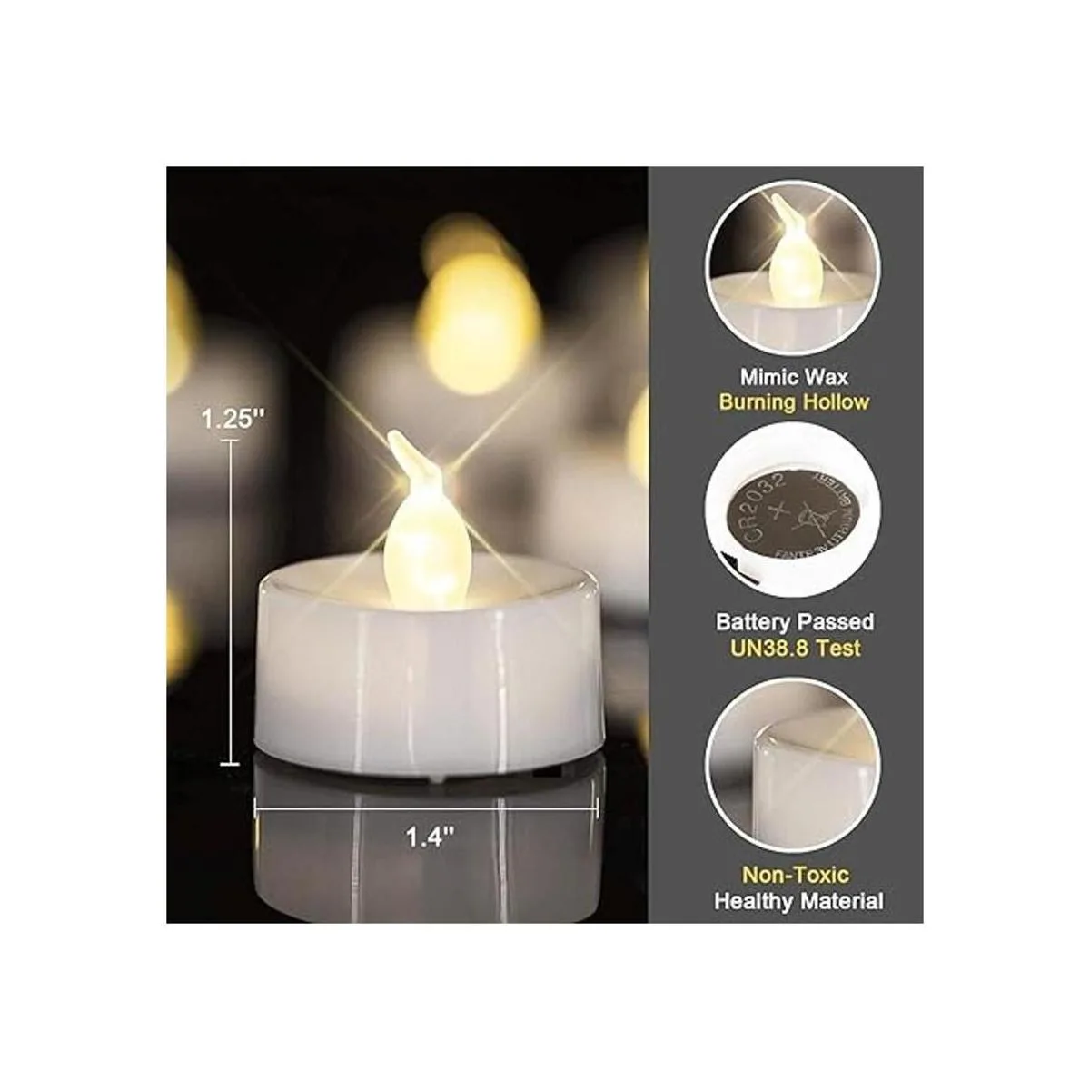 Homemory Velas LED duran el doble velas flotantes_3