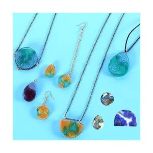 ZQYSING Moldes colgantes de resina de isla moldes de_5