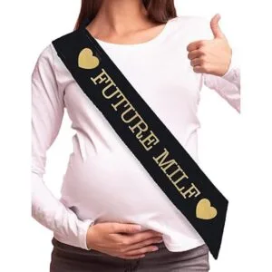 Man Behind the Bump Future MILF Baby Shower Juego de_3