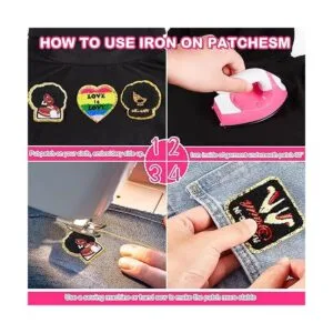 28 parches bordados de felpilla para niña negra parches_4