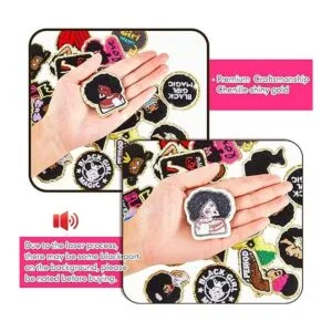 28 parches bordados de felpilla para niña negra parches_3