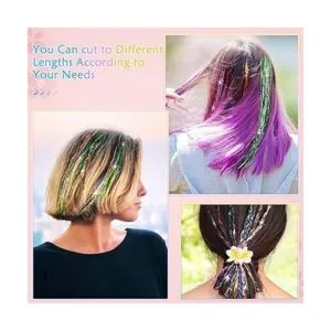 Mckanti 14 Colors Hair Tinsel Kit with Tool 47 inch 2800_5