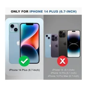 Silverback Funda transparente para iPhone 14 Plus con_2