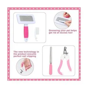 VCZONE 8 piezas de kit de aseo rosa de animales pequeños_5